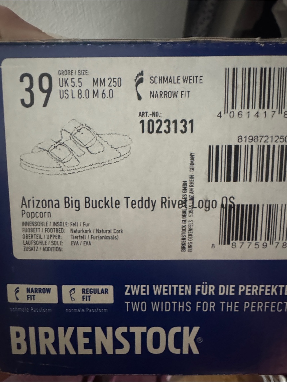 Birkenstock Arizona Teddy Big Buckle Yellow Shearling Sandals 38 39 Narrow NIB - Picture 10 of 10